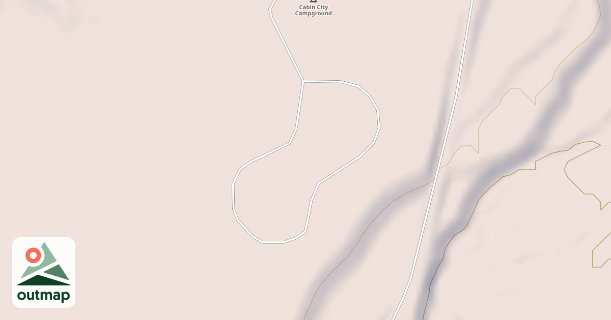 Map of CABIN CITY LOOP A