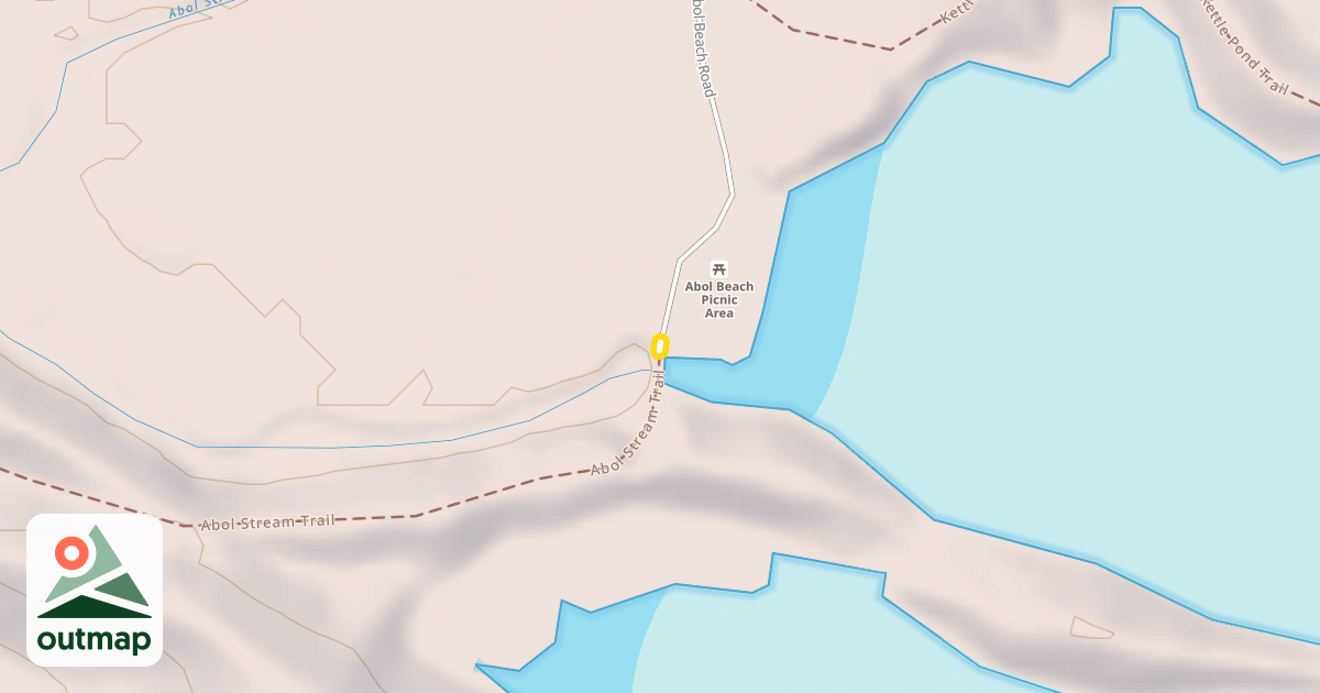 Map of Abol Stream Trail