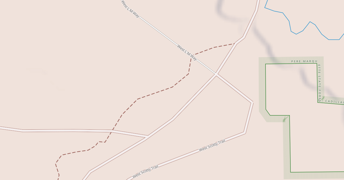 Map preview of Little Manistee Motorcycle Trail