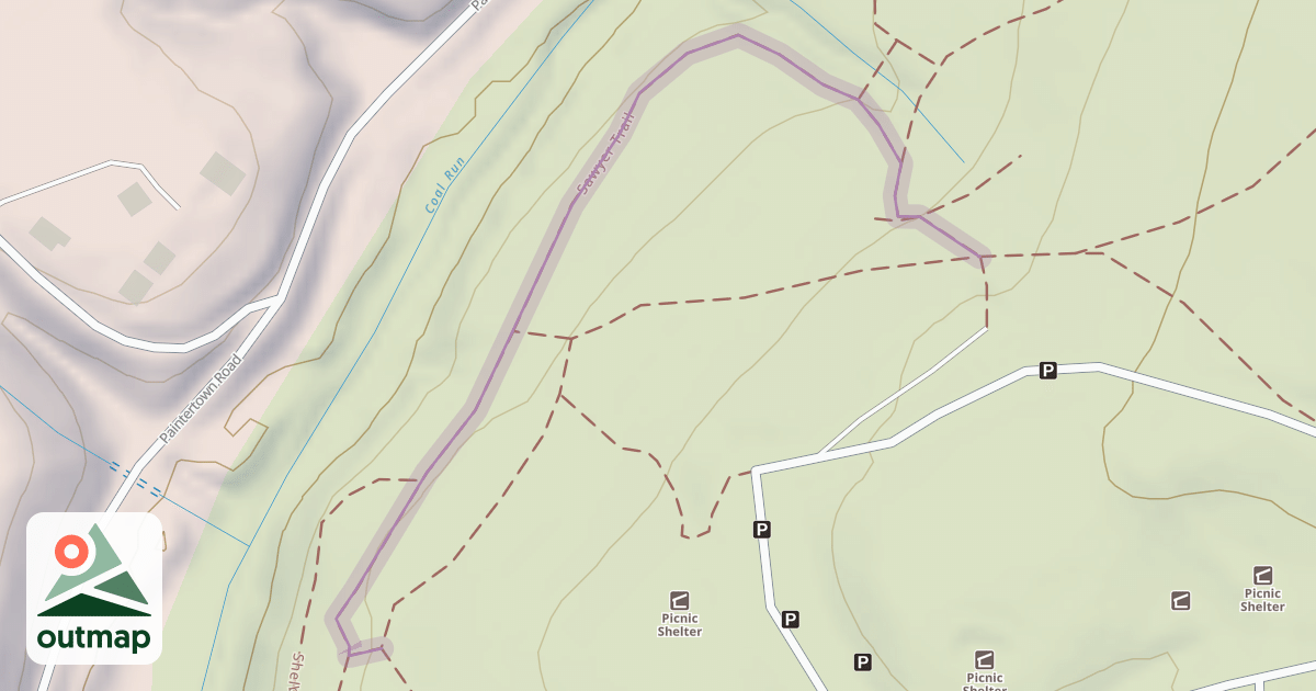 Map of Sawyer Trail
