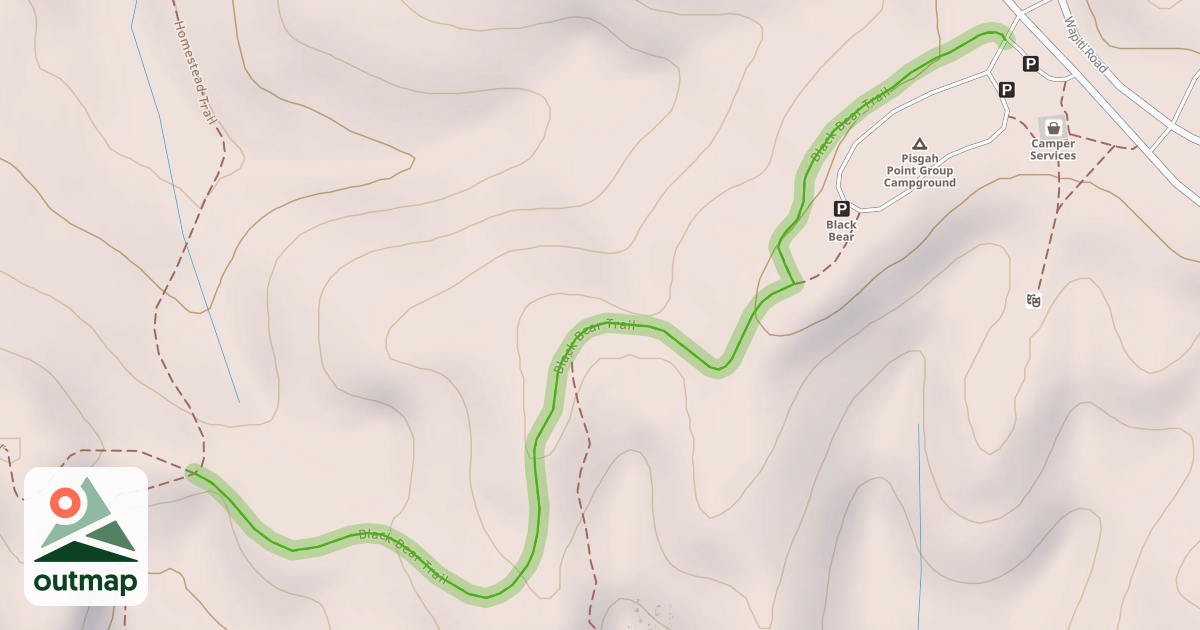 Map of Black Bear Trail