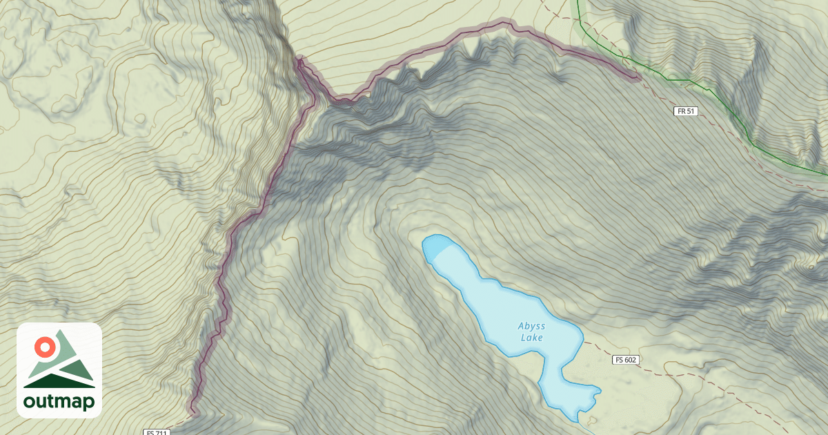 Map of Sawtooth Ridge Traverse