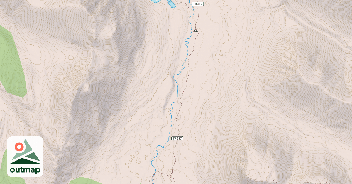 Map of Resurrection Pass Trail