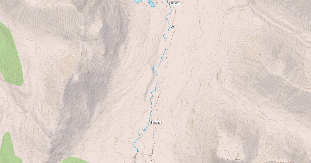 Map preview of Resurrection Pass Trail