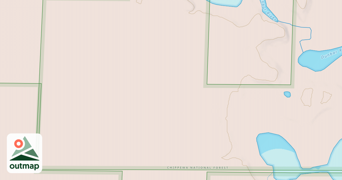 Map of DUNBAR LAKE SPUR C