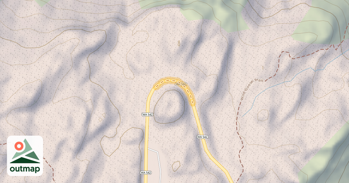 Map of Mount Baker Highway