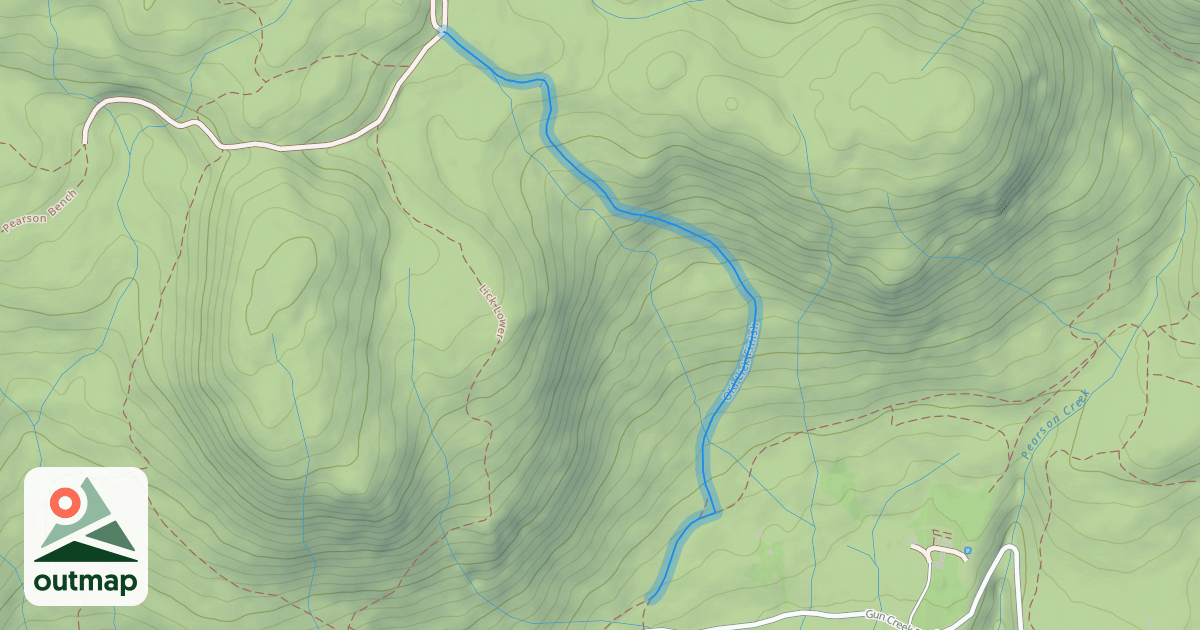 Map of Old Lick Finish
