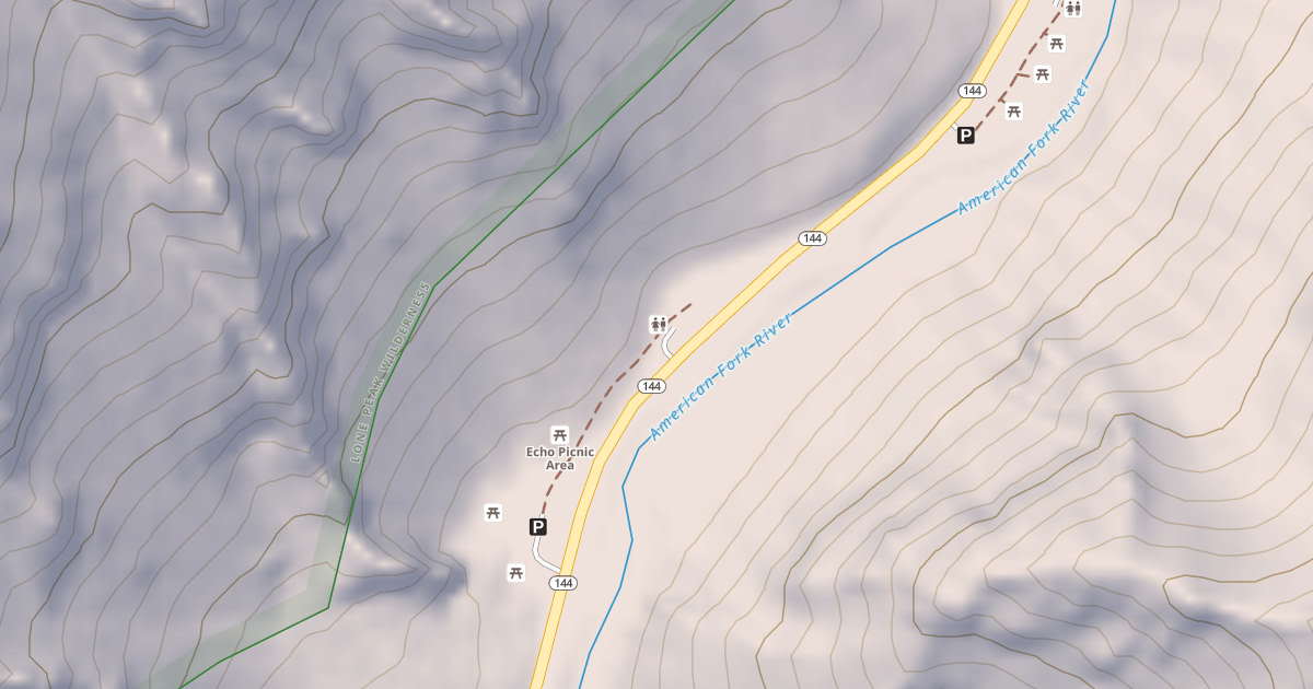Map preview of ECHO PA PARKING