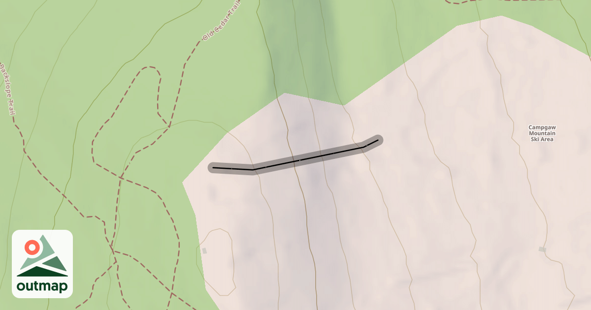 Map of Upper Lift Line