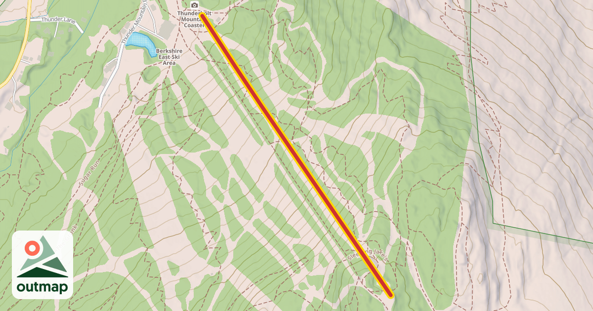 Map of Mountain Top Triple