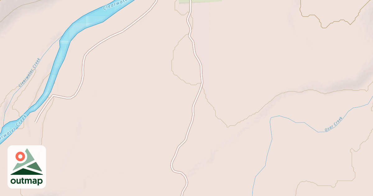 Map of Clearwater Creek South