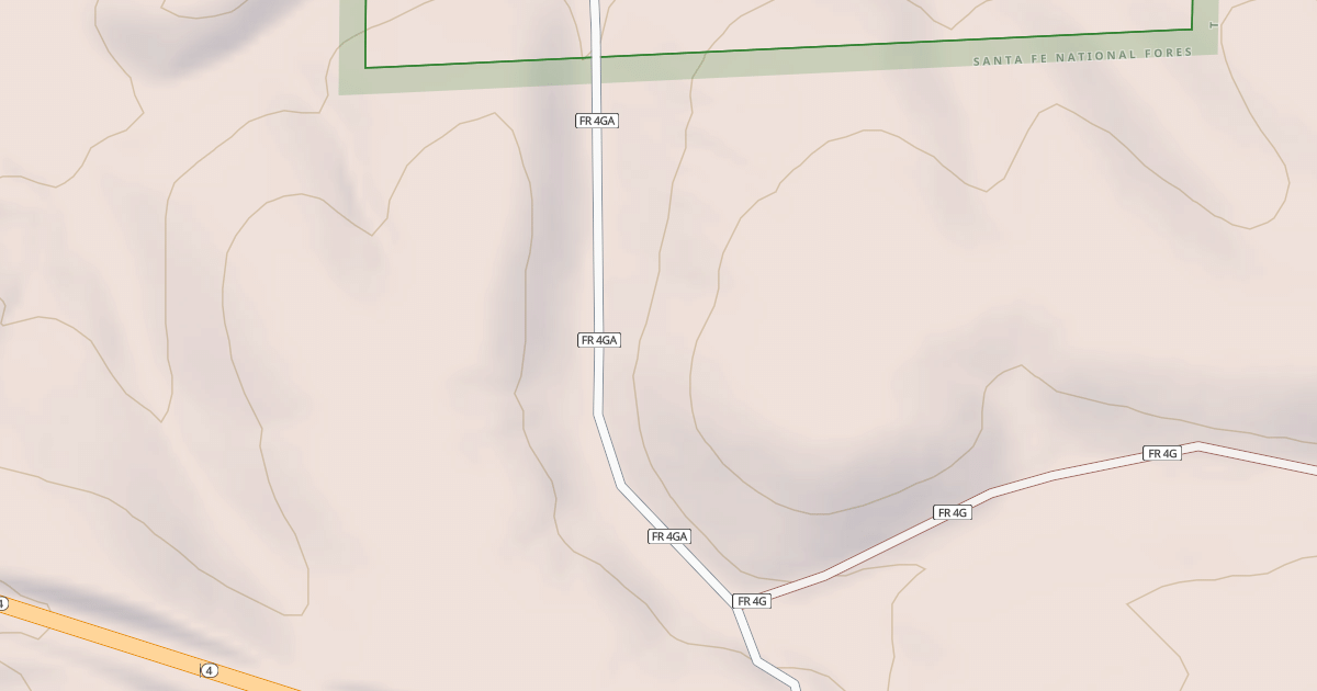 Map preview of USFS Motor Vehicle Use Map Roads {B4177A08-7C99-438E-8B19-29EE9824580F}