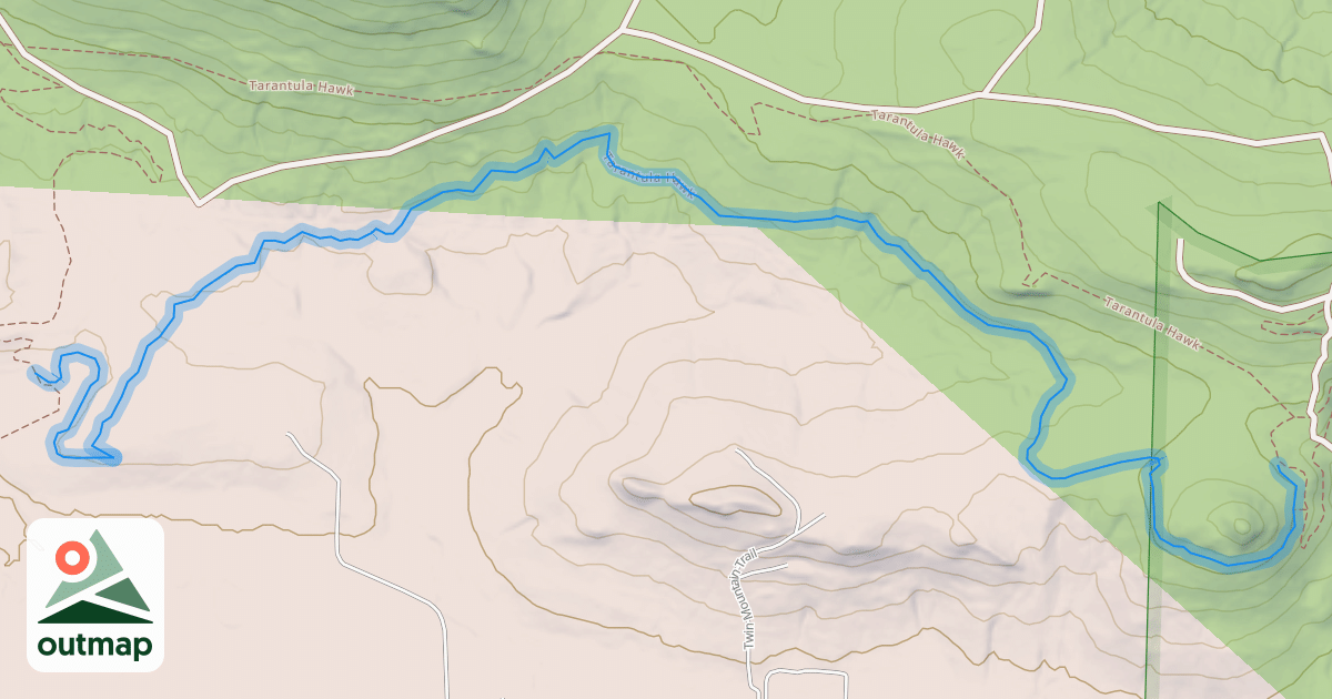 Map of Tarantula Hawk