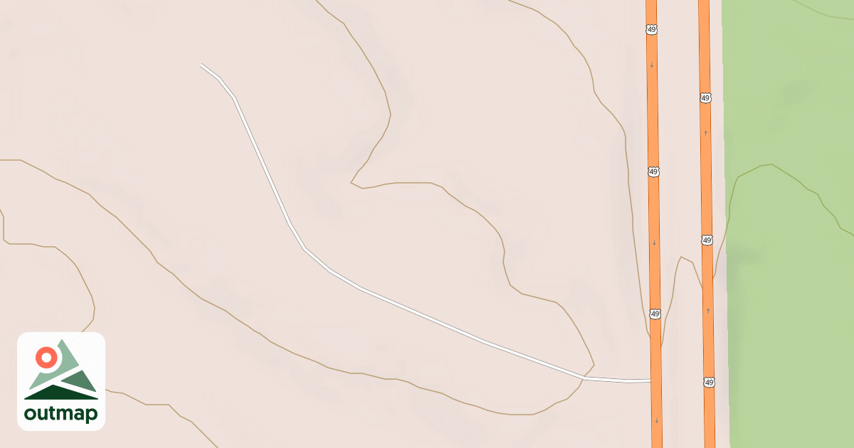 Map of USFS National Forest System Roads {F5F51E13-0BD7-4927-9A3C-01878B68EB34}