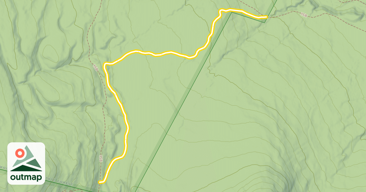 Map of Catamount Trail