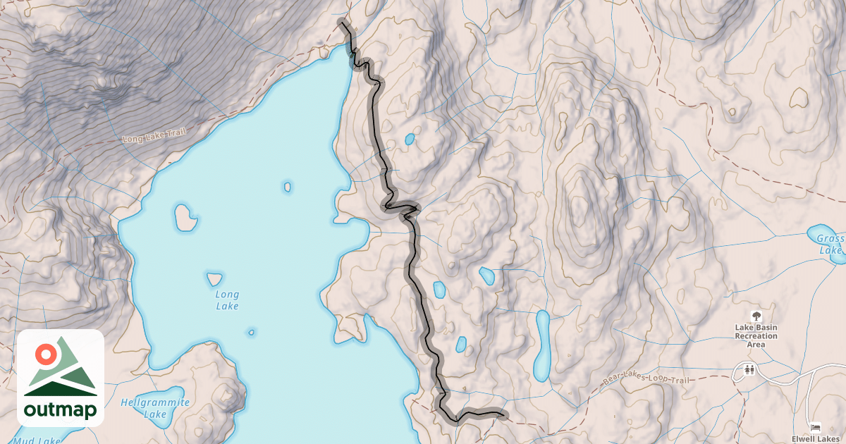 Map of Long Lake Connector