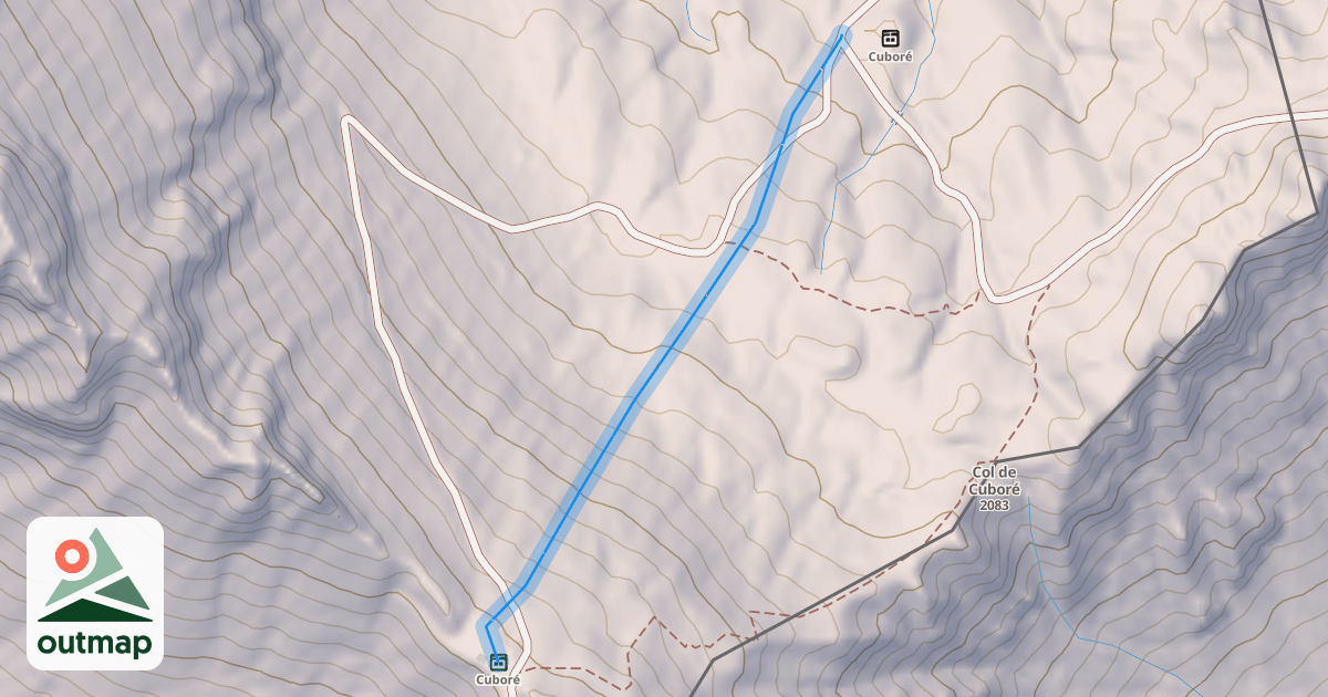 Map of Cuboré Montriond