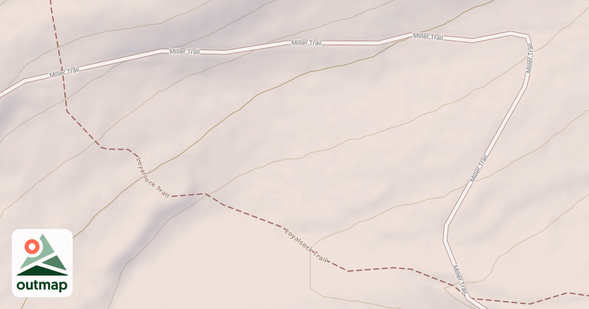 Map of Loyalsock State Forest & Worlds End State Park Snowmobile Trails