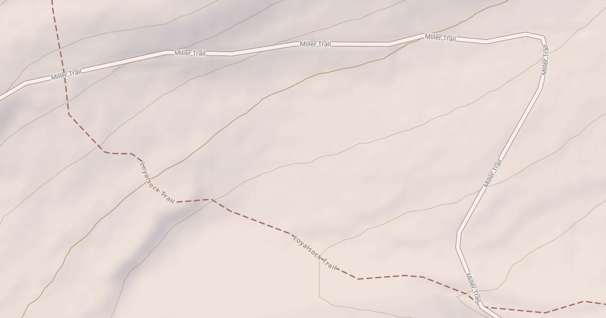 Map preview of Loyalsock State Forest & Worlds End State Park Snowmobile Trails