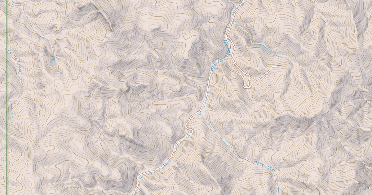Map preview of West Fork Upper Deer Creek