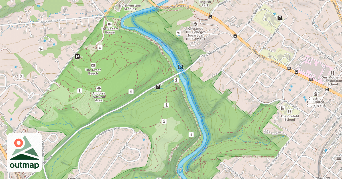 Map of Orange Trail
