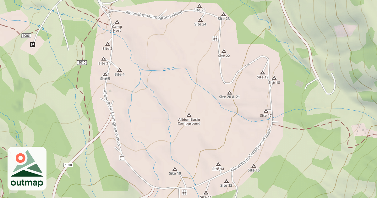 Map of ALBION BASIN CG