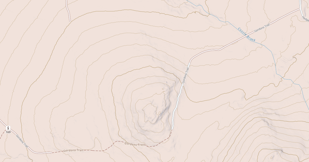 Map preview of Gordons Trail