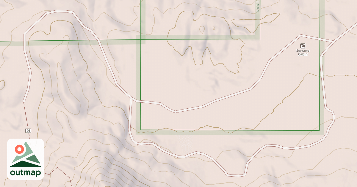 Map of C. SERRANO CABIN