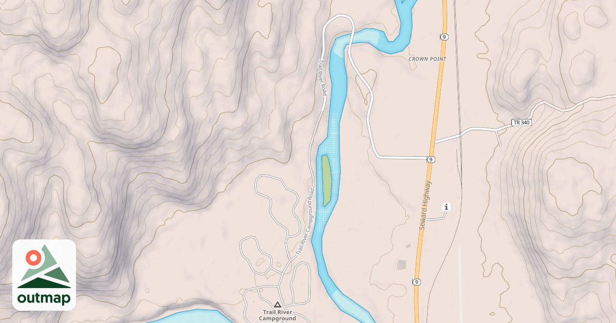 Map of TRAIL RIVER CAMPGROUND RD