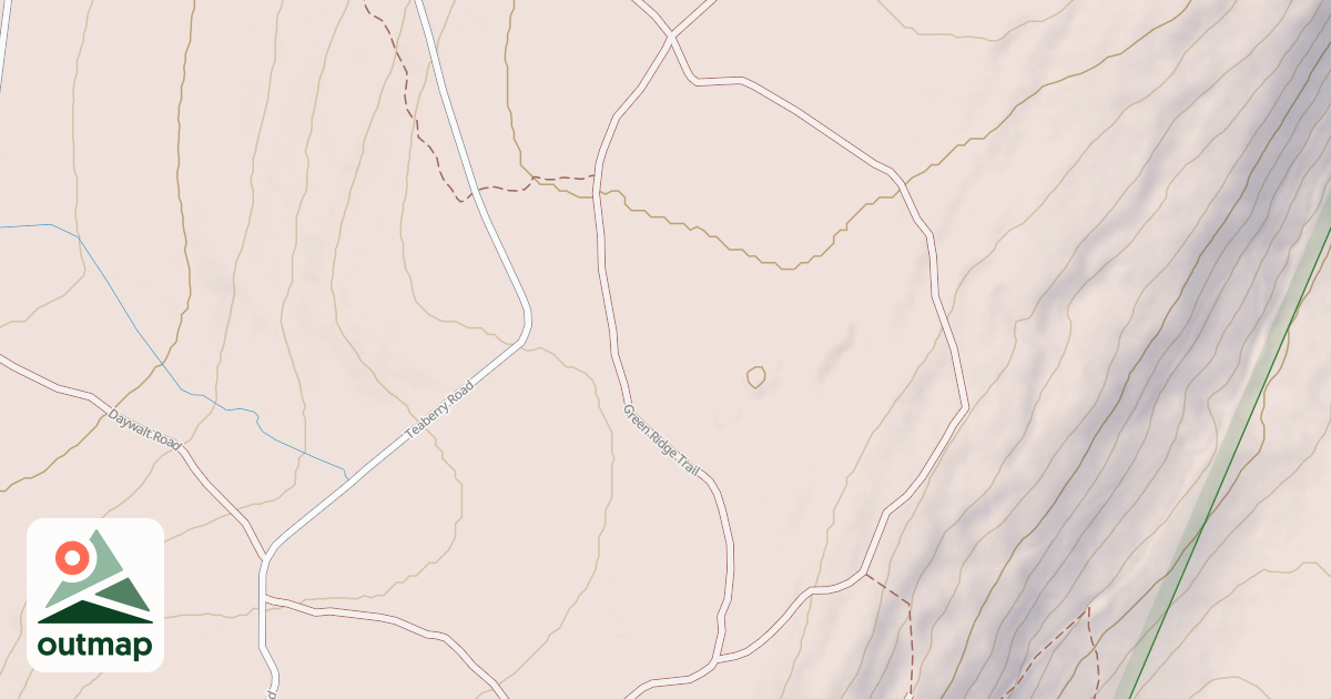 Map of Michaux State Forest – Snowmobile Trail System (Southern)