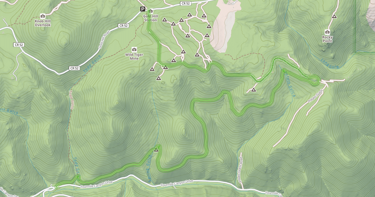 Map preview of Switzerland Trail Colorado and North Western Rail Road