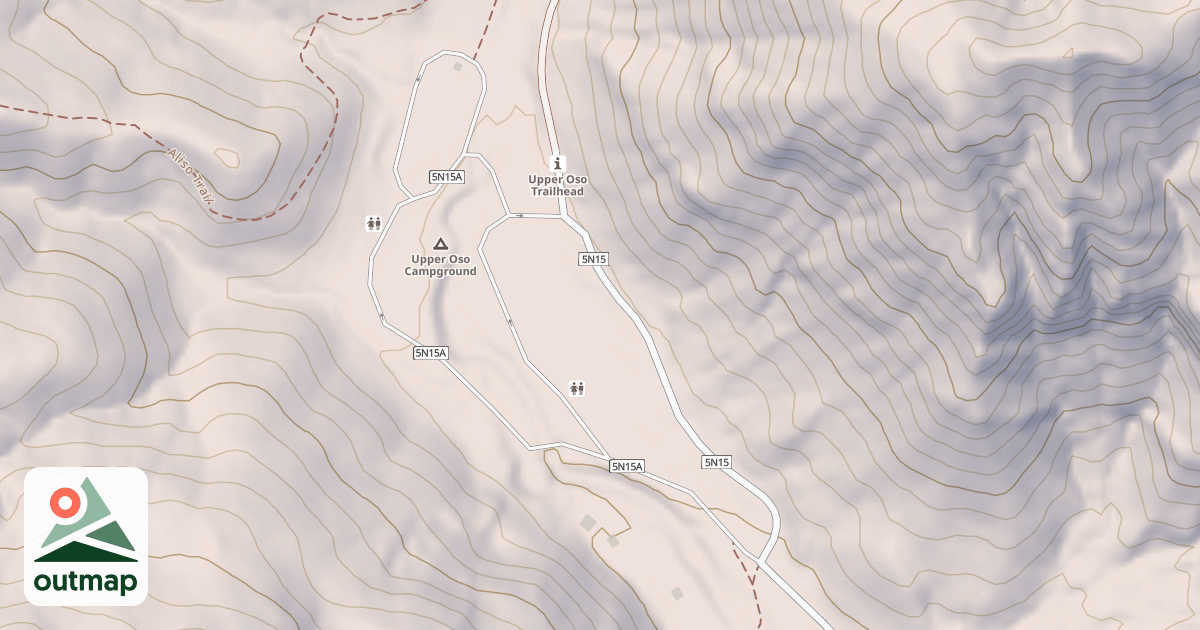 Map of UPPER OSO C.G.