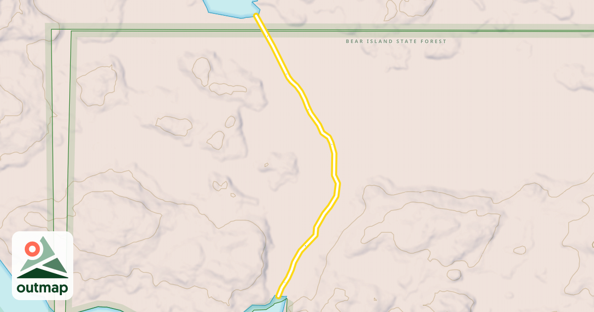 Map of South Farm Ski Trail