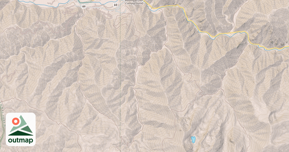 Map of WEST FORK BEAVER CREEK