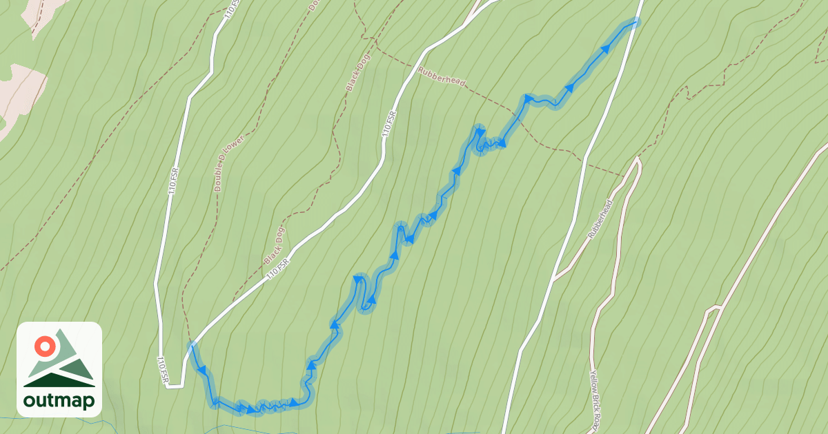 Map of Double D Upper