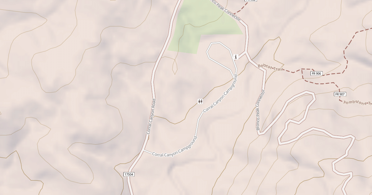 Map preview of CORRAL CANYON CG,O.H.V.