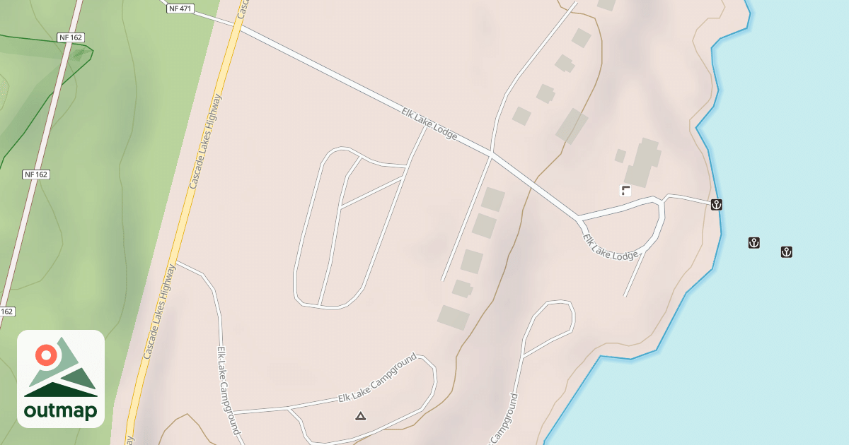 Map of ELK LAKE C.G