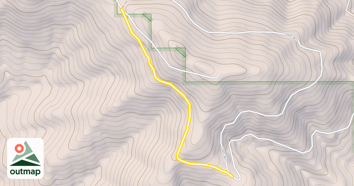 Map of National Forest Development Road 377