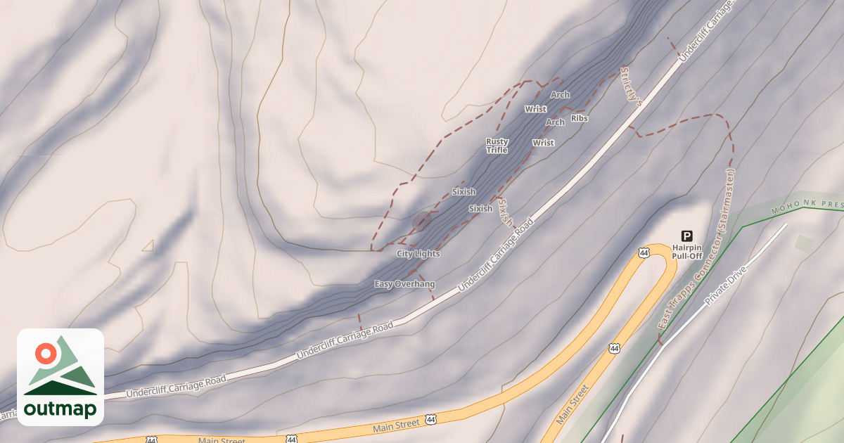 Map of Climbing Site