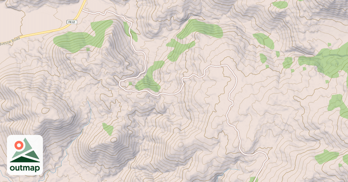 Map of ITALIAN CANYON
