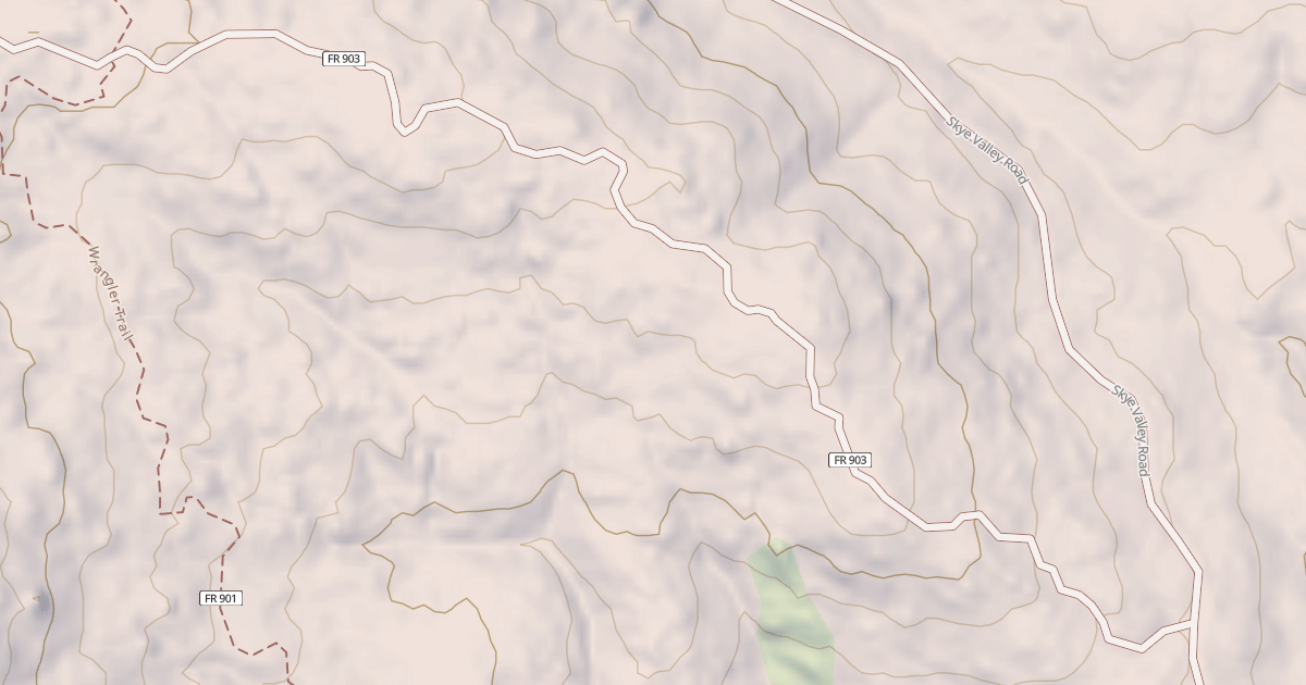 Map preview of Bronco Peak