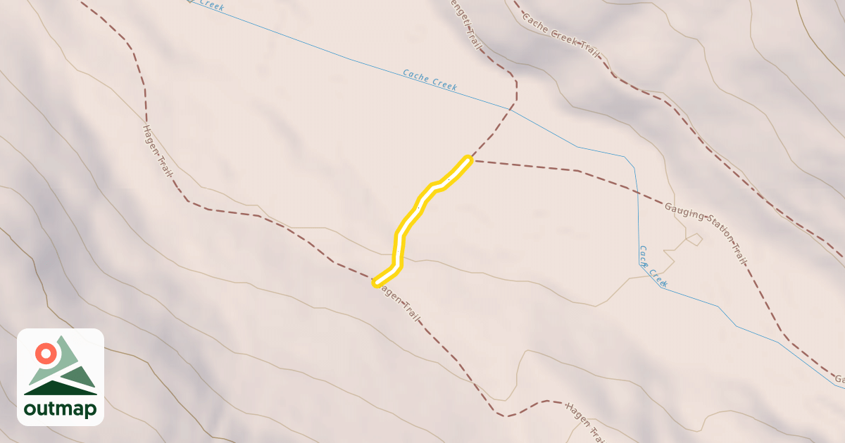 Map of Gauging Station Trail