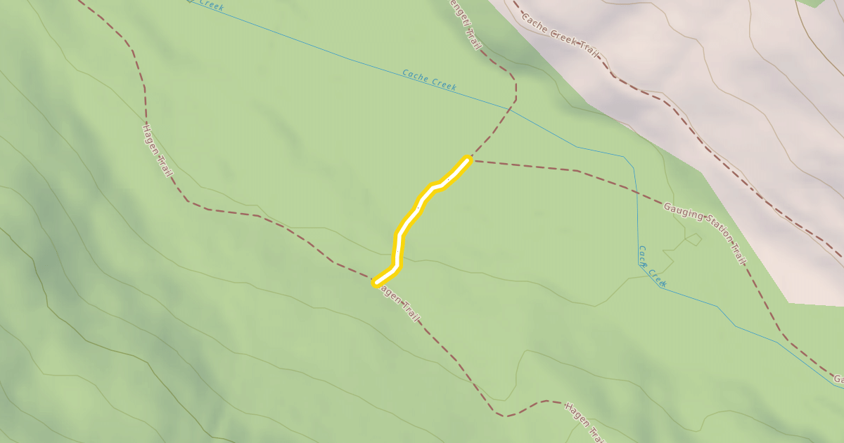 Map preview of Gauging Station Trail