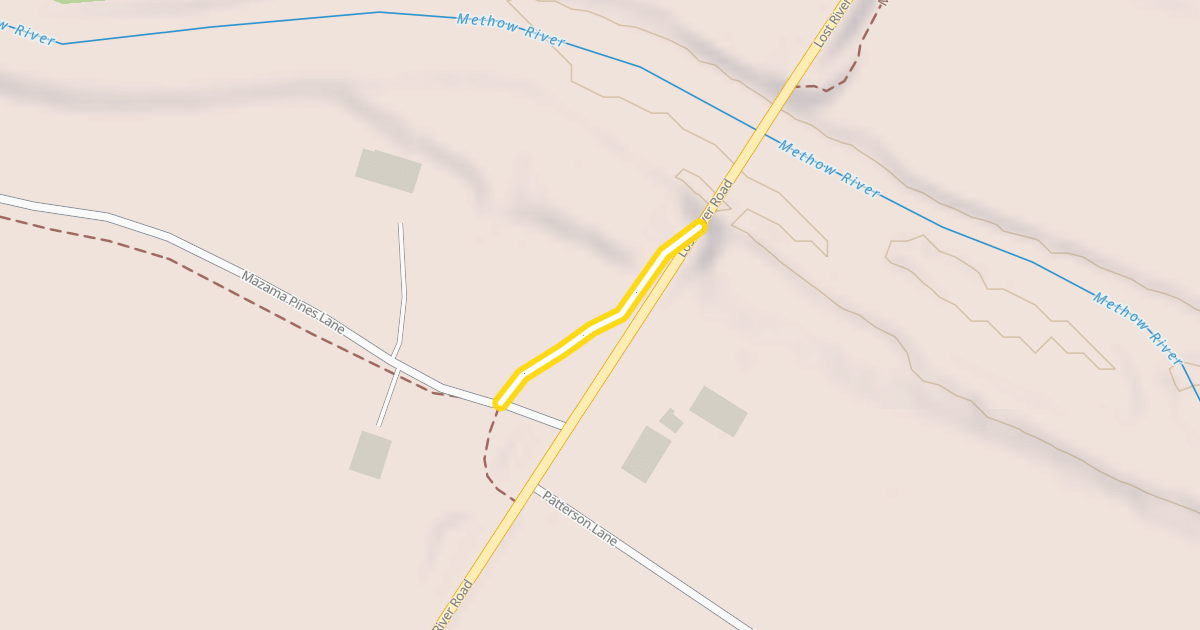 Map preview of Methow Valley Community Trail- Mazama to Freestone Inn