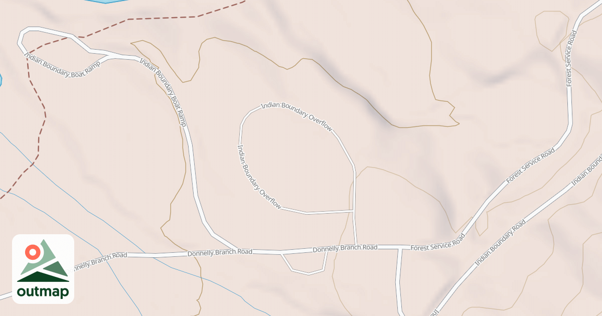 Map of INDIAN BOUNDARY OVERFLOW