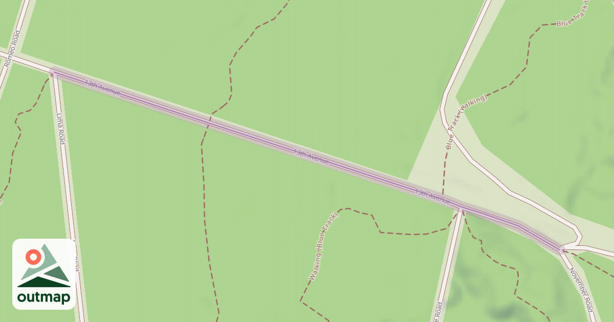 Map of 13th Avenue