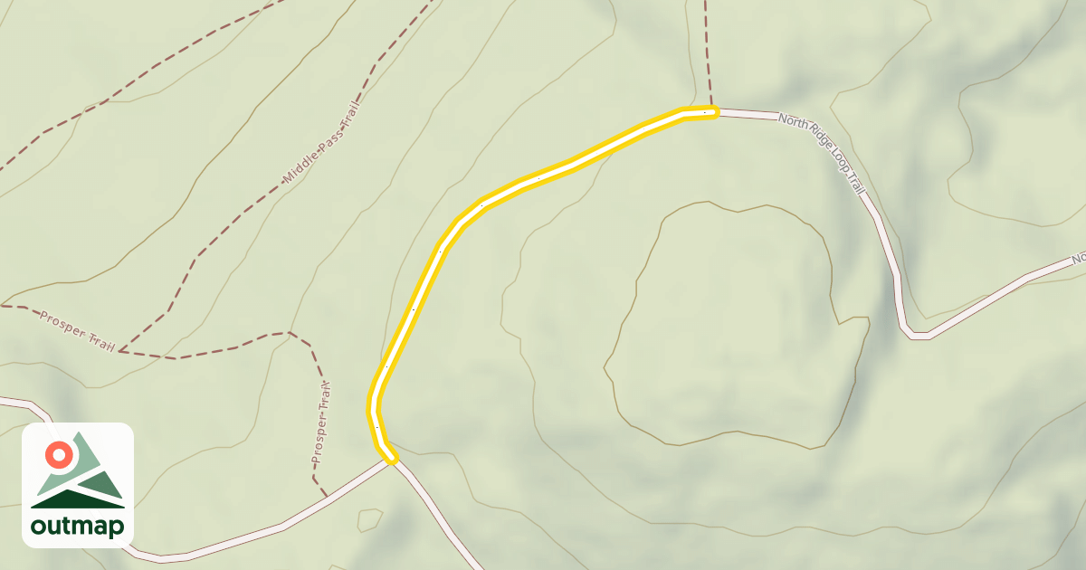 Map of North Ridge Loop Trail
