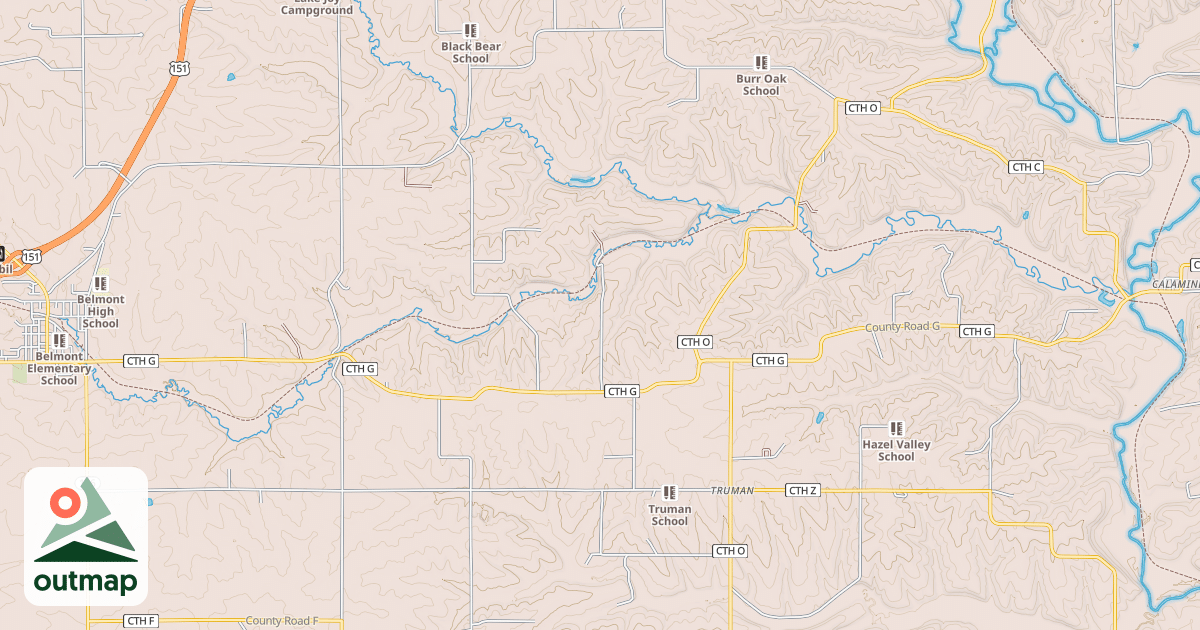 Map of Pecatonica State Trail