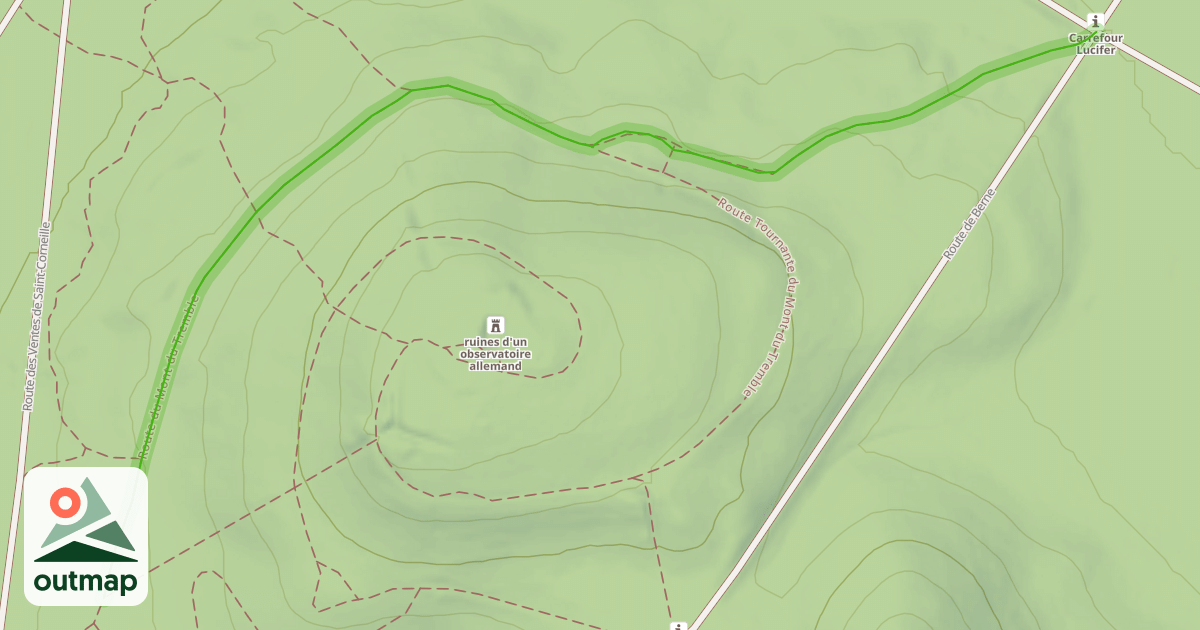 Map of Route du Mont du Tremble