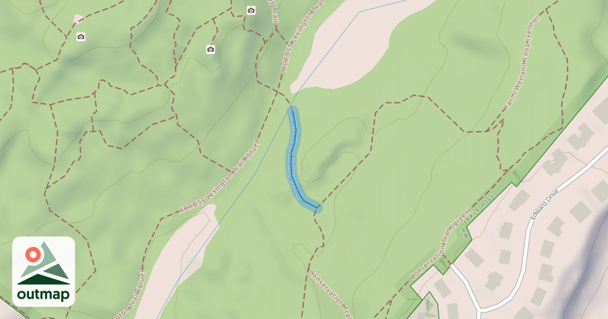 Map of Conservation Trail (green)